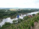 Melnik - view over Labe river to SW - Rip the Bohemian mythological mountain on the horizon