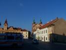 Stara Boleslav - the square, St.V.Maria Church on background