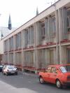 Klatovy - present outlook of the eastern side of Krameriova Street (Vaclav's house was localized near to the free space between the cars)