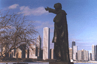 The monument of KHB in Chicago