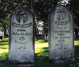 Die Grabsteine von Jana und Anna, Mitchell, Iowa