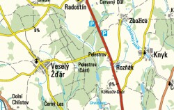Present map of Pelestrov locality